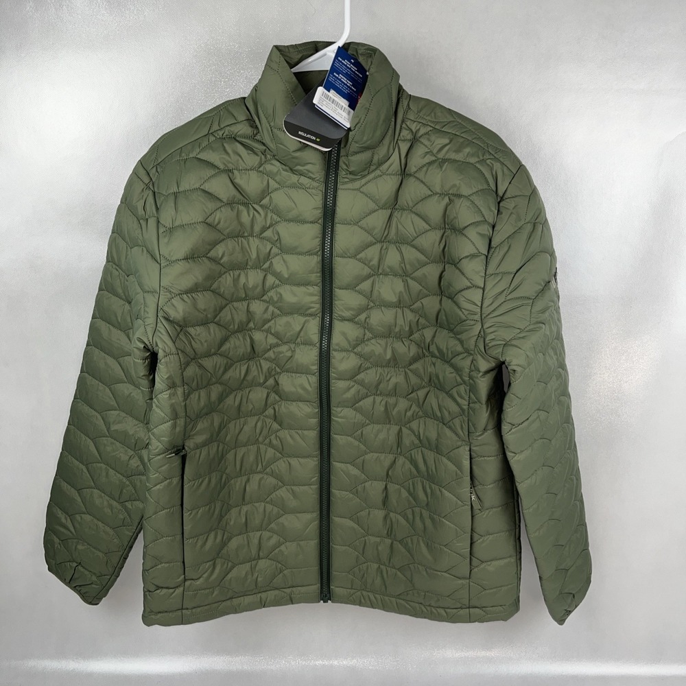 NEW Men's Huk Scale Hybrid Jacket Green Size Small Performance Fishing Coat